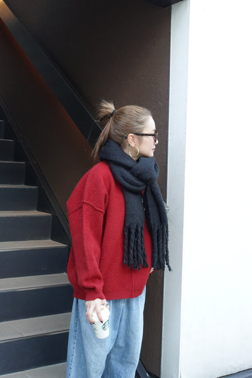 ベーシックルーズニット